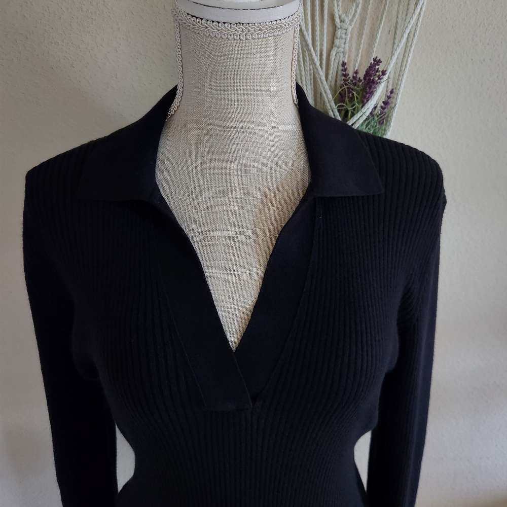 Rails Womens Black Ribbed Kennedy Sweater Size Medium NWT - Picture 7 of 16